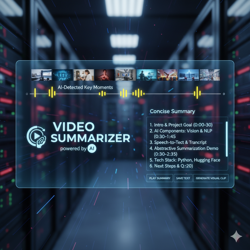Video Summarizer using ai